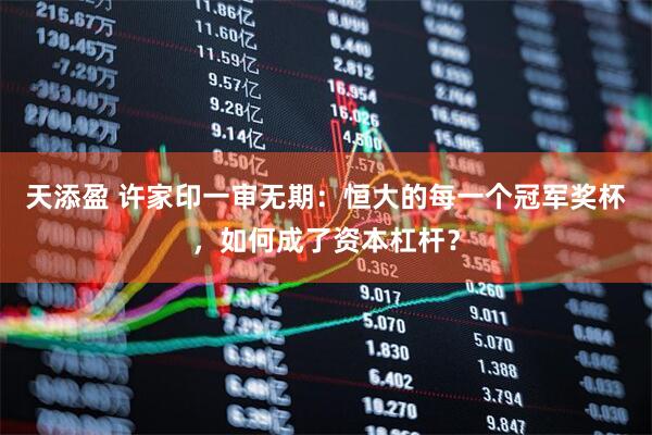 天添盈 许家印一审无期：恒大的每一个冠军奖杯，如何成了资本杠杆？